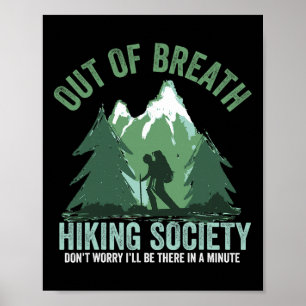 Utan Andan Vandrarförening Rolig Bergvandrare  Poster