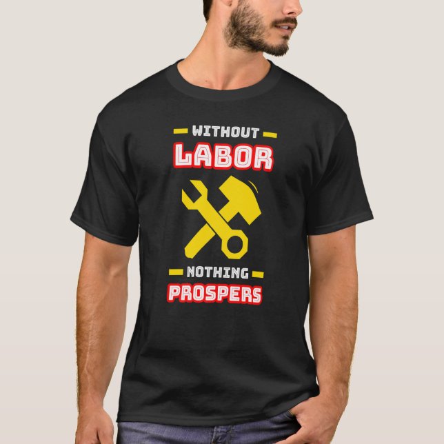 Utan arbetslivets inget blomstrar t shirt (Framsida)