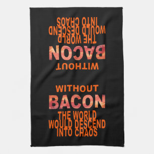 Utan bacon kökshandduk