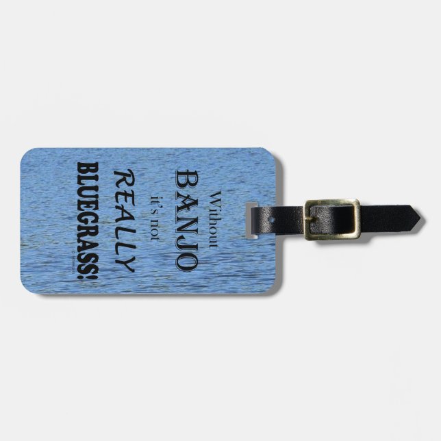 Utan Banjo - Bluegräs Bagagebricka (Horisontell Framsida)