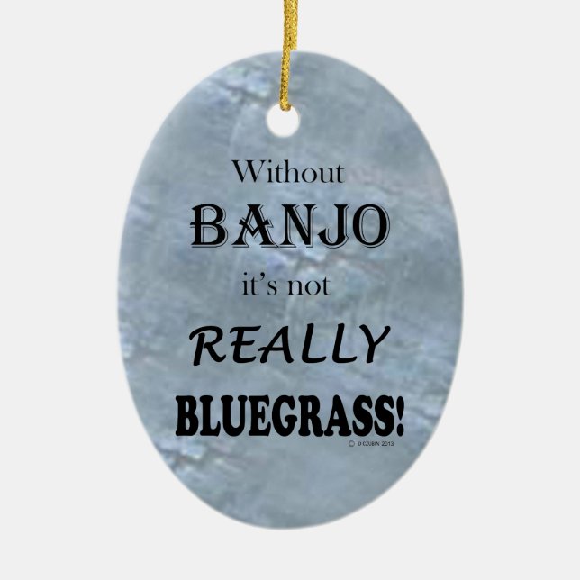 Utan Banjo - Bluegräs Ceramic Ornament (Framsidan)