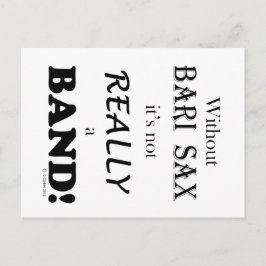 Utan Bari Sax - Band Vykort