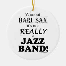 Utan Bari Sax - Jazz Band Julgransprydnad Keramik