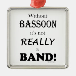 Utan Basel - Band Julgransprydnad Metall