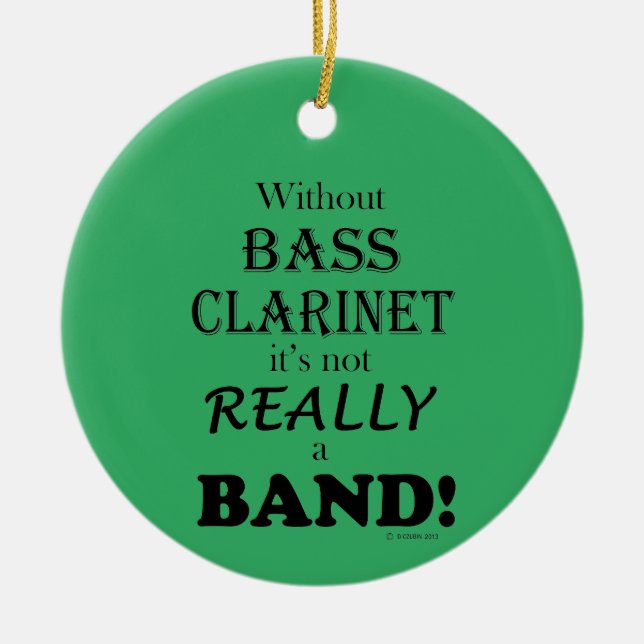 Utan Bass Clarinet - Band Ceramic Ornament (Framsidan)