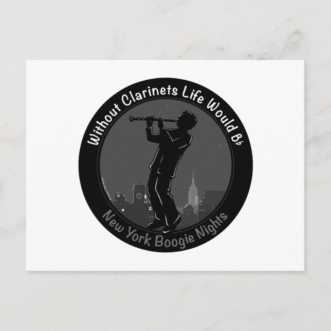 Utan Clarinets skulle livet vara tomt Vykort (Framsida)