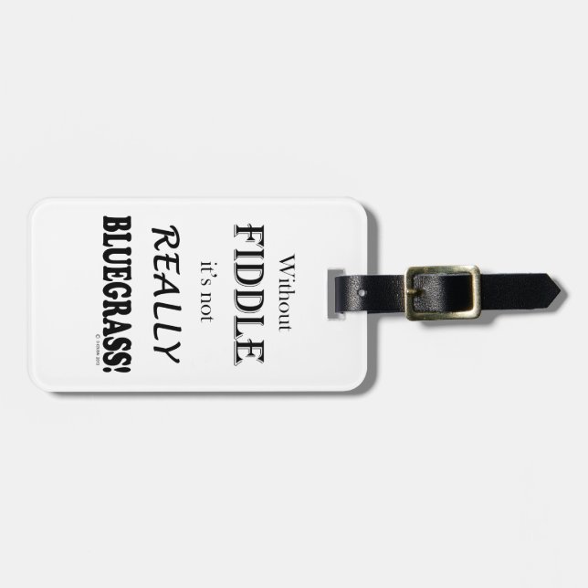 Utan damm - Blågräs Bagagebricka (Horisontell Framsida)