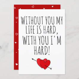 Utan dig är mitt liv svårt med dig.. julkort