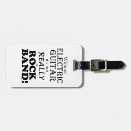 Utan elektrisk gitarr - Sten-band Bagagebricka