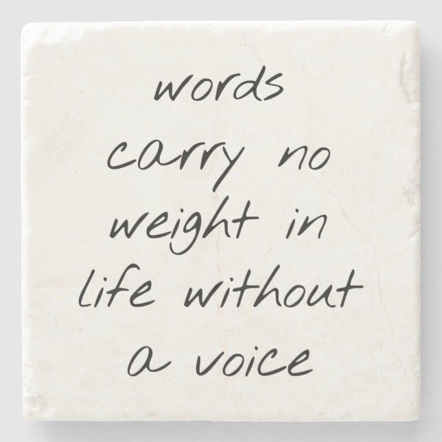 Utan en röstmarkör Underlägg (Framsidan)