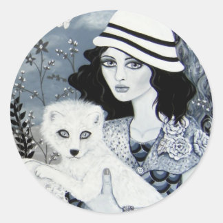 utan färg-klistermärken runt klistermärke