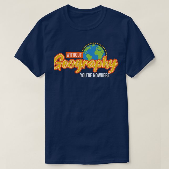 Utan geografisk belägenhet, ingen annanstans är ja t shirt (Design framsida)