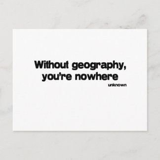 Utan geografisk citat vykort