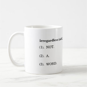"Utan hänsyn" definitionmugg Kaffemugg