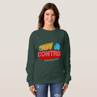 Utan Kontroll – Djärv Typografi Deklaration Design T Shirt