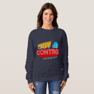 Utan Kontroll – Djärv Typografi Statement Design T Shirt