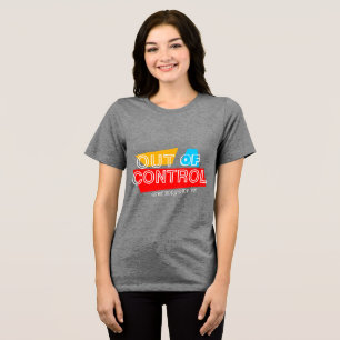 Utan Kontroll – Djärv Typografi Statement Design T Shirt