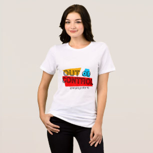 Utan Kontroll – Djärv Typografi Statement Design T Shirt