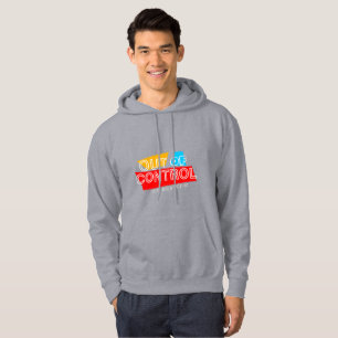 Utan kontroll – Djärvt typografiskt formspråk Hoodie