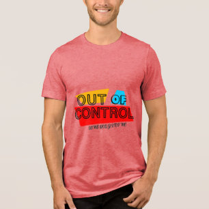 Utan Kontroll – Djärvt Typografiskt Uttalandesdesi T Shirt