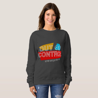 Utan Kontroll – Djärvt Typsnittsuttalande Design T Shirt