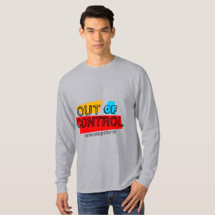 Utan Kontroll – Djärvt Typsnittsuttryck T Shirt