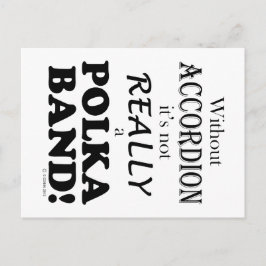 Utan kordion - Polka Band Vykort