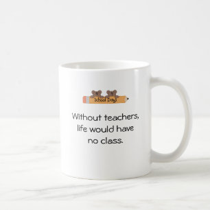 Utan lärare kaffemugg