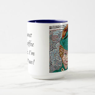 Utan mitt kaffe är jag Peter Pan, tänka! Mugg