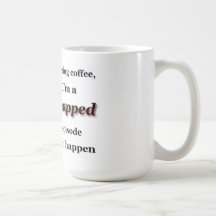 Utan mitt morgonkaffe låst fast I-förmiddag…