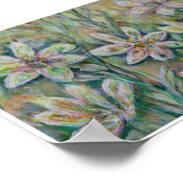 Utan moln 5x7 Original Art Print Poster (Hörn)