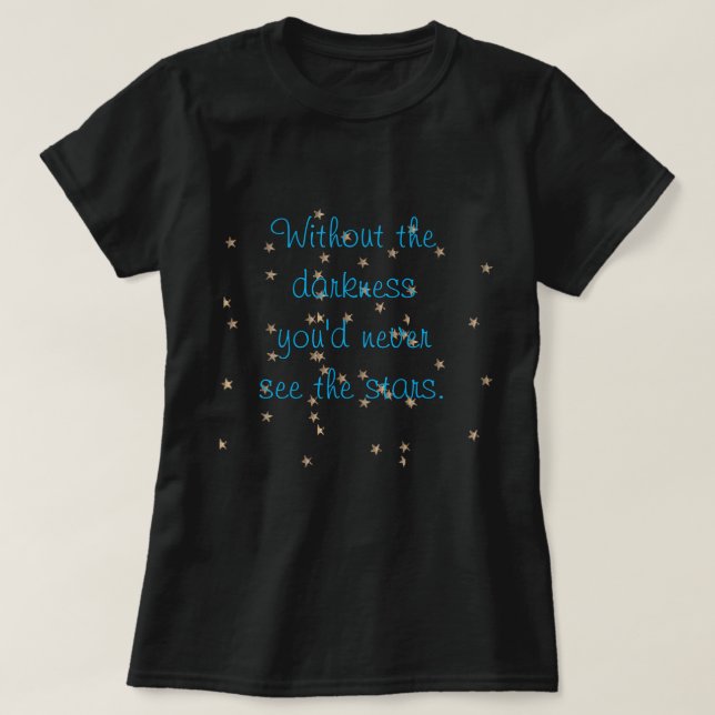Utan mörkret tee (Design framsida)