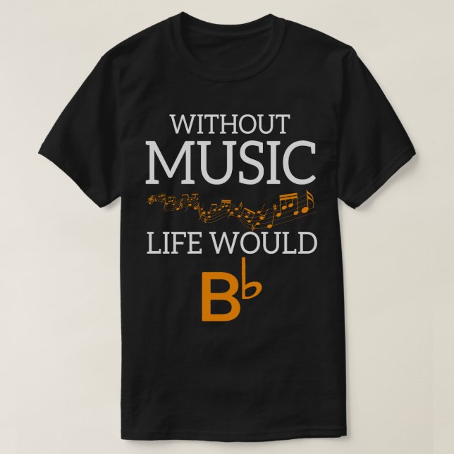 Utan Music Life skulle BB T Shirt (Design framsida)