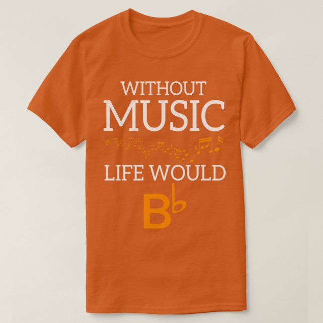 Utan Music Life skulle BB T Shirt (Design framsida)