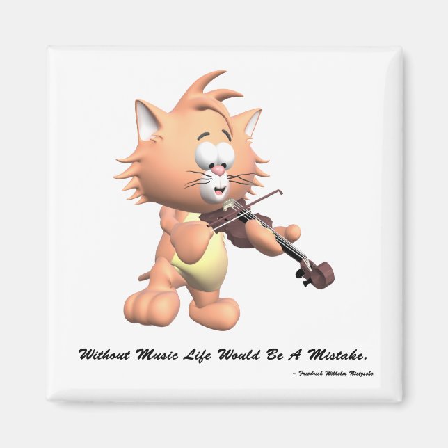Utan musik magnet (Framsidan)