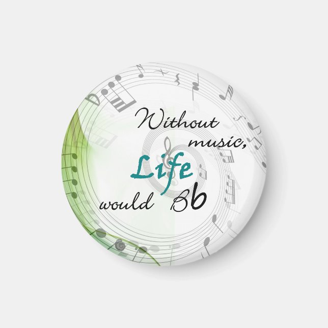 Utan musik skulle livet bb.. magnet (Framsidan)