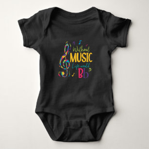 Utan musik skulle livet vara tomt i Musik noter T Shirt