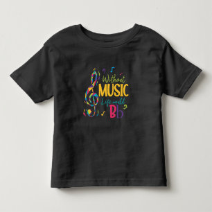Utan musik skulle livet vara tomt i Musik noter T Shirt