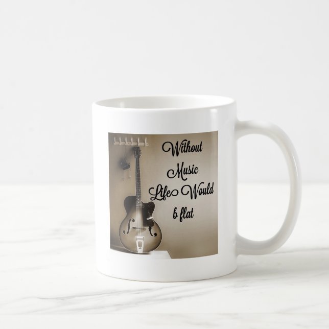 Utan musikliv skulle b-lägenhet kaffemugg (Höger)