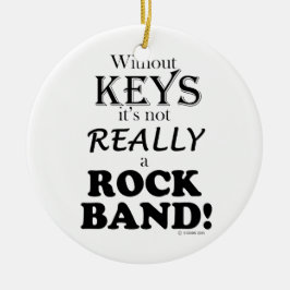 Utan Nycklar - Sten Band Julgransprydnad Keramik