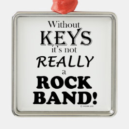 Utan Nycklar - Sten Band Julgransprydnad Metall