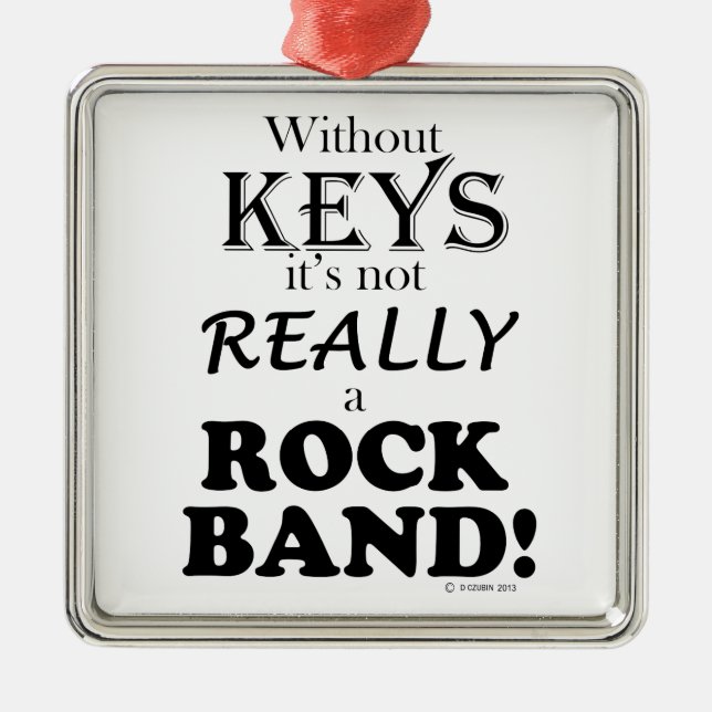 Utan Nycklar - Sten Band Julgransprydnad Metall (Framsidan)