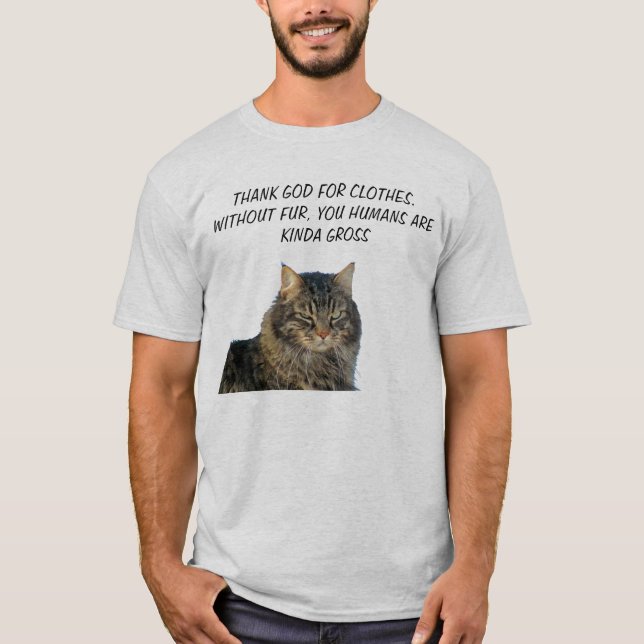 Utan Päls är du människa är Kinda Gross Tee (Framsida)
