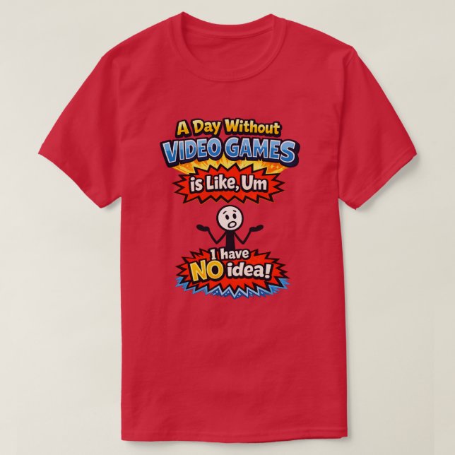 Utan TV-spel T Shirt (Design framsida)