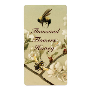 UTAN VÅR BLOMMOR OCH HONUNGA BEE, NÖTKÖPER FRAKTSEDEL
