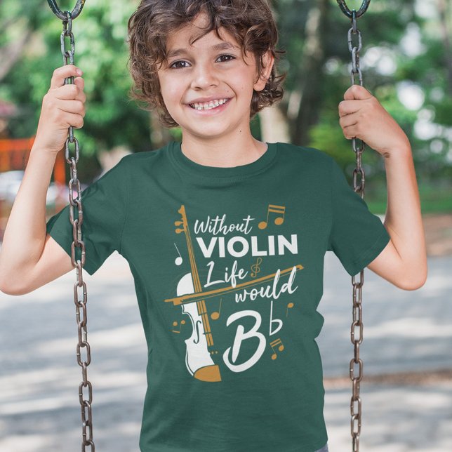 Utan Violin Life skulle en platt Cute Violinist T Shirt (Skapare uppladdad)