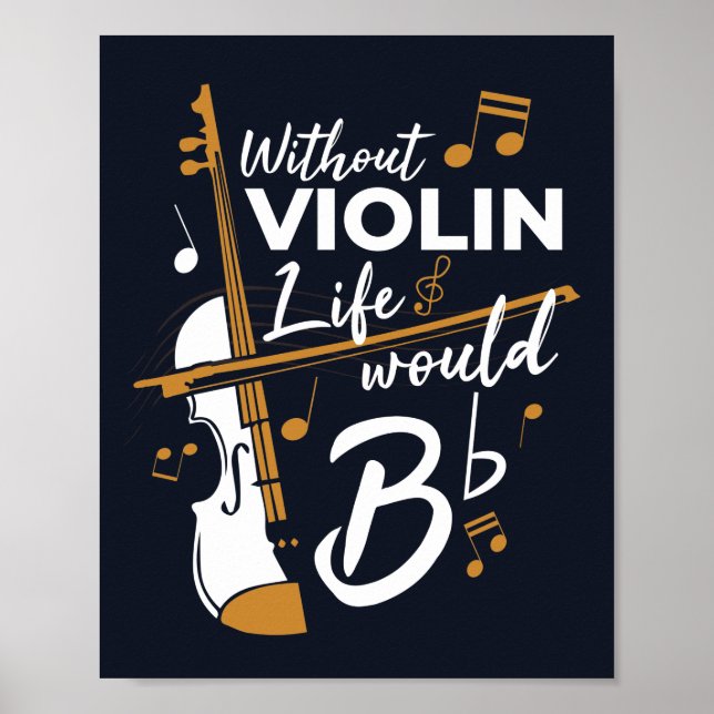 Utan Violin skulle livet vara en vanlig musiker Poster (Framsidan)
