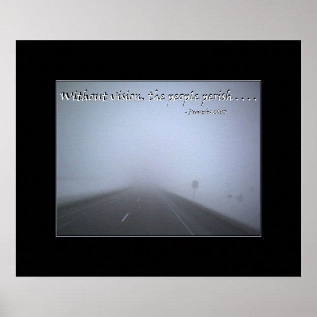 Utan visioner ödelägger folket poster (Framsidan)