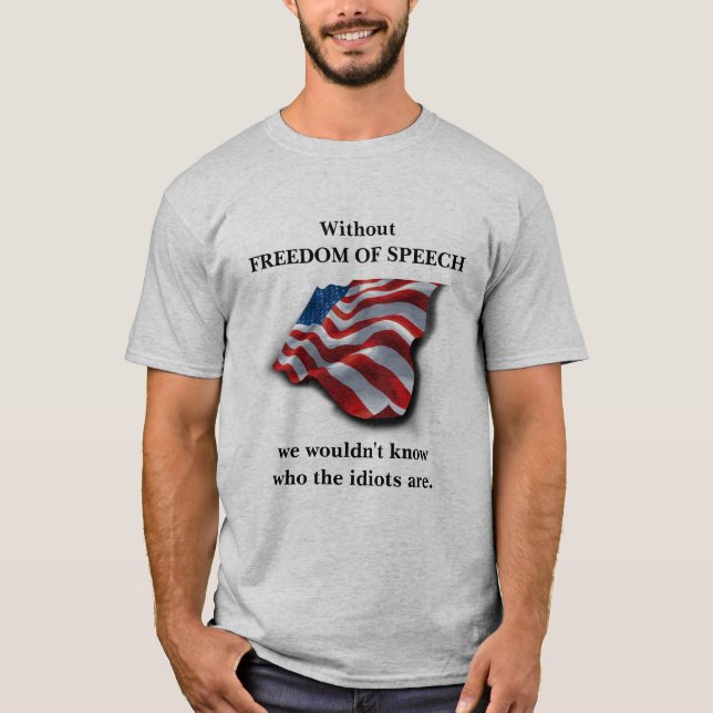 utan yttrandefrihet t shirt (Framsida)