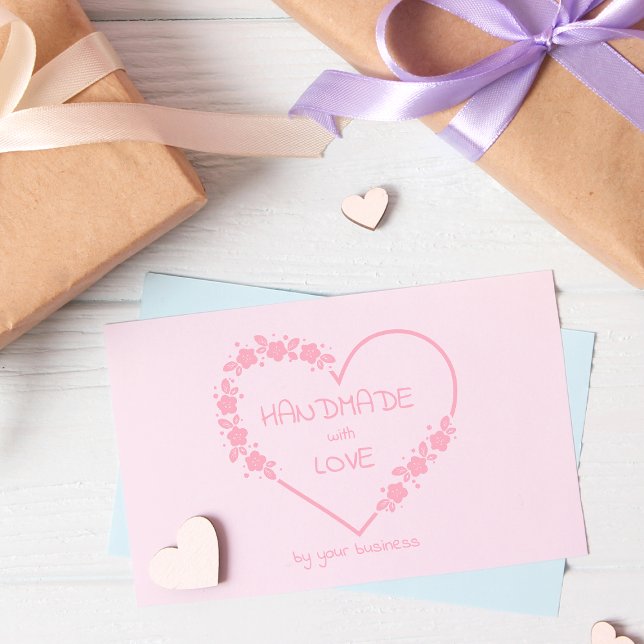 Utandning av botaniskt Hjärtat Blommigt gjord med  Stämpel (Skapare uppladdad)